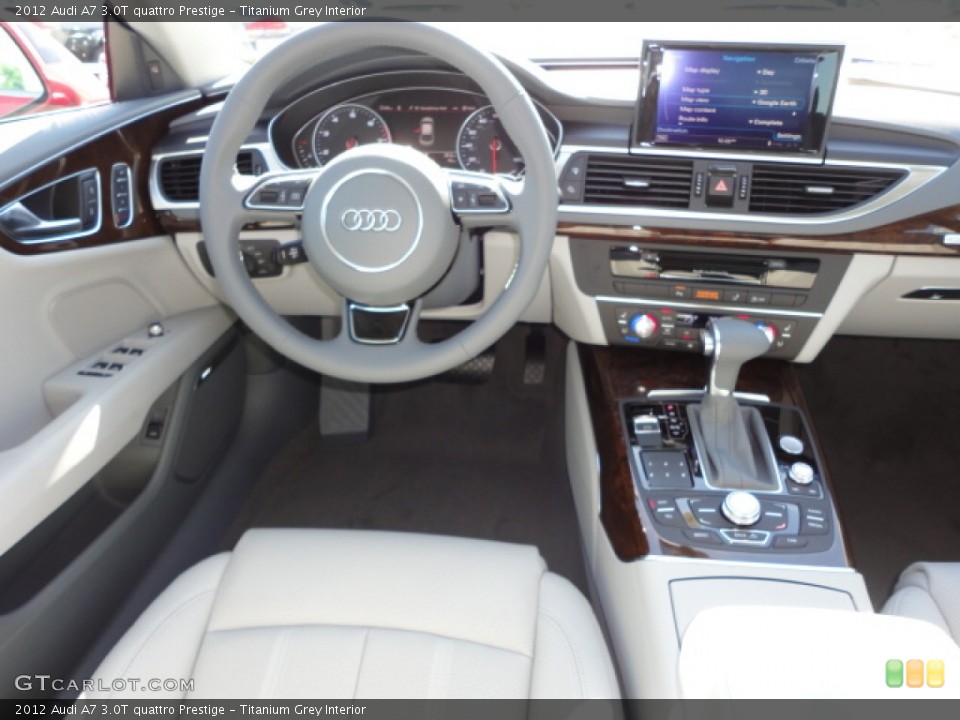Titanium Grey Interior Dashboard for the 2012 Audi A7 3.0T quattro Prestige #64345400