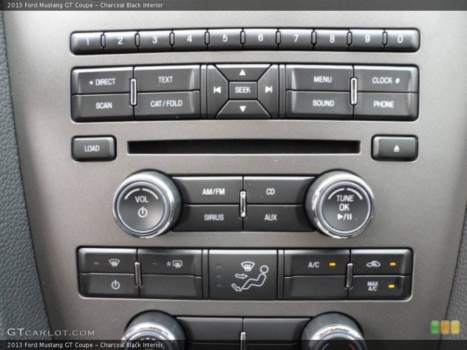 Charcoal Black Interior Controls for the 2013 Ford Mustang GT Coupe #64349584