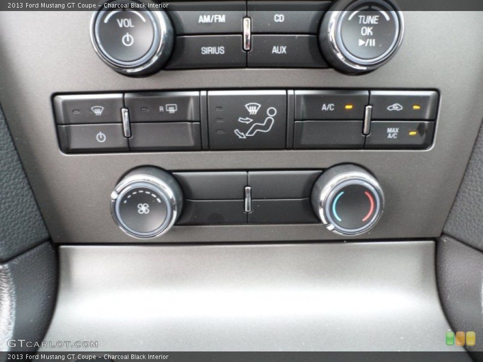 Charcoal Black Interior Controls for the 2013 Ford Mustang GT Coupe #64349587