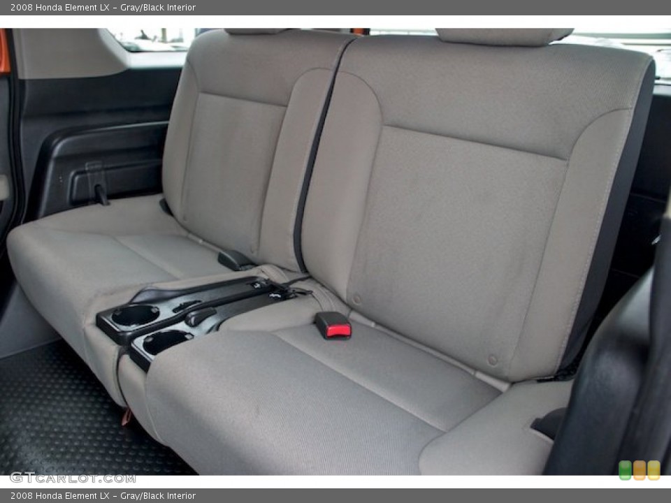 Gray/Black Interior Rear Seat for the 2008 Honda Element LX #64356669