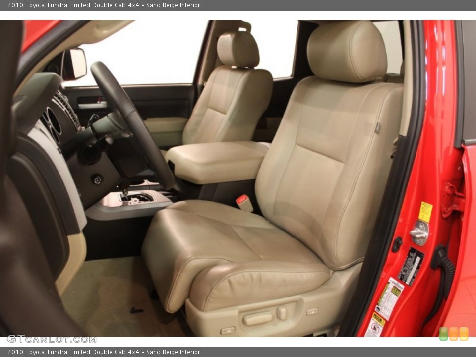Sand Beige Interior Photo for the 2010 Toyota Tundra Limited Double Cab 4x4 #64356858