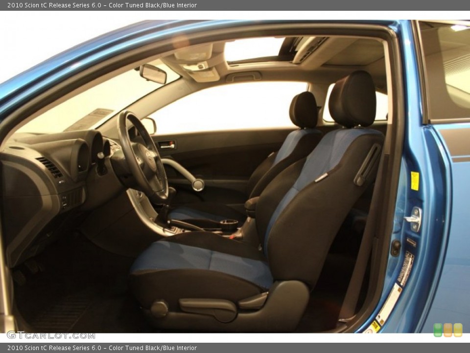 Color Tuned Black/Blue Interior Photo for the 2010 Scion tC Release Series 6.0 #64357161