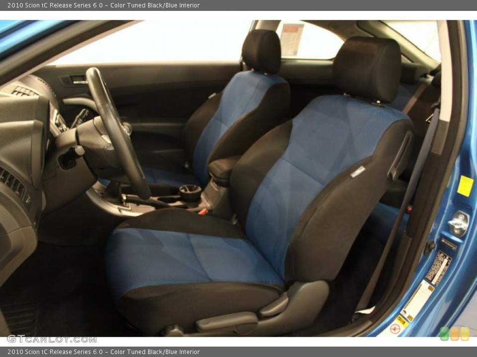 Color Tuned Black/Blue 2010 Scion tC Interiors