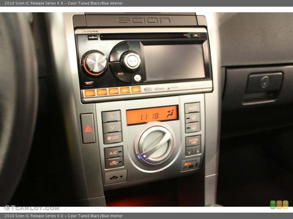 Color Tuned Black/Blue Interior Controls for the 2010 Scion tC Release Series 6.0 #64357195