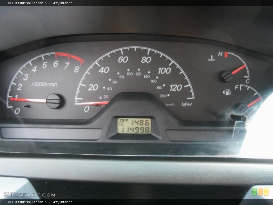 Gray Interior Gauges for the 2003 Mitsubishi Lancer LS #64360240