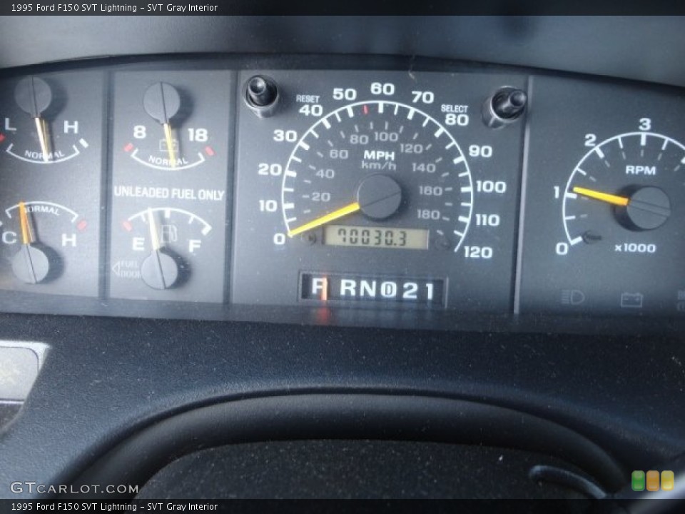 SVT Gray Interior Gauges for the 1995 Ford F150 SVT Lightning #64362330