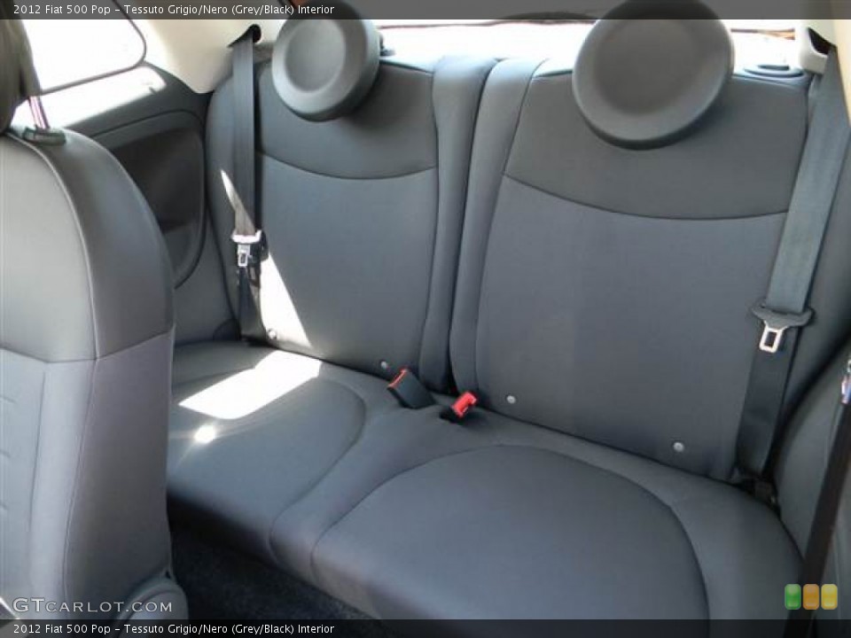 Tessuto Grigio/Nero (Grey/Black) Interior Rear Seat for the 2012 Fiat 500 Pop #64362960