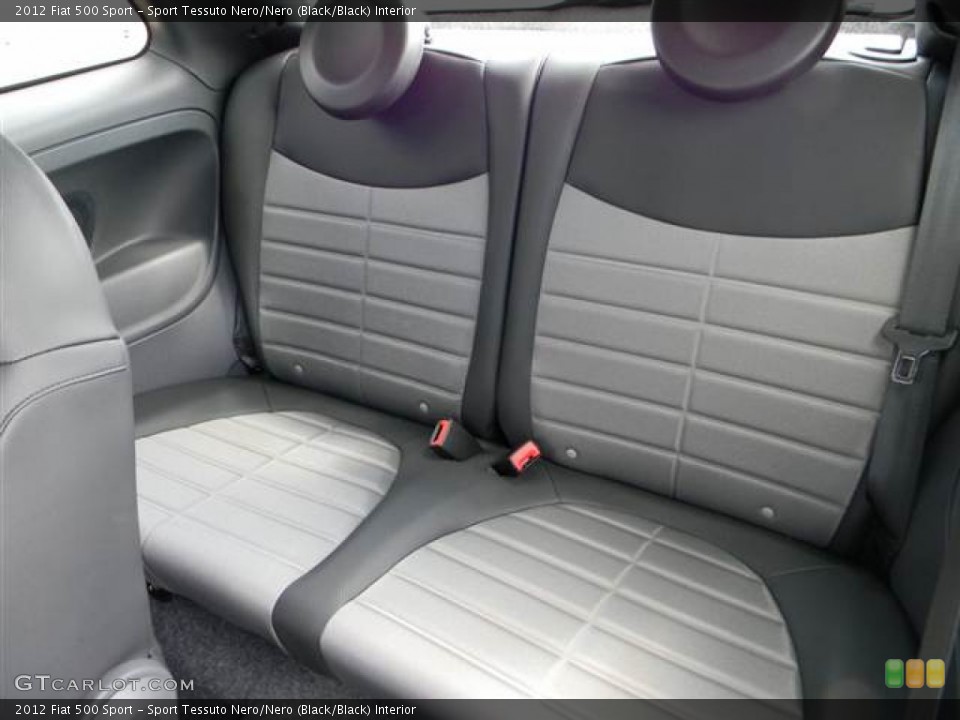 Sport Tessuto Nero/Nero (Black/Black) Interior Rear Seat for the 2012 Fiat 500 Sport #64363206