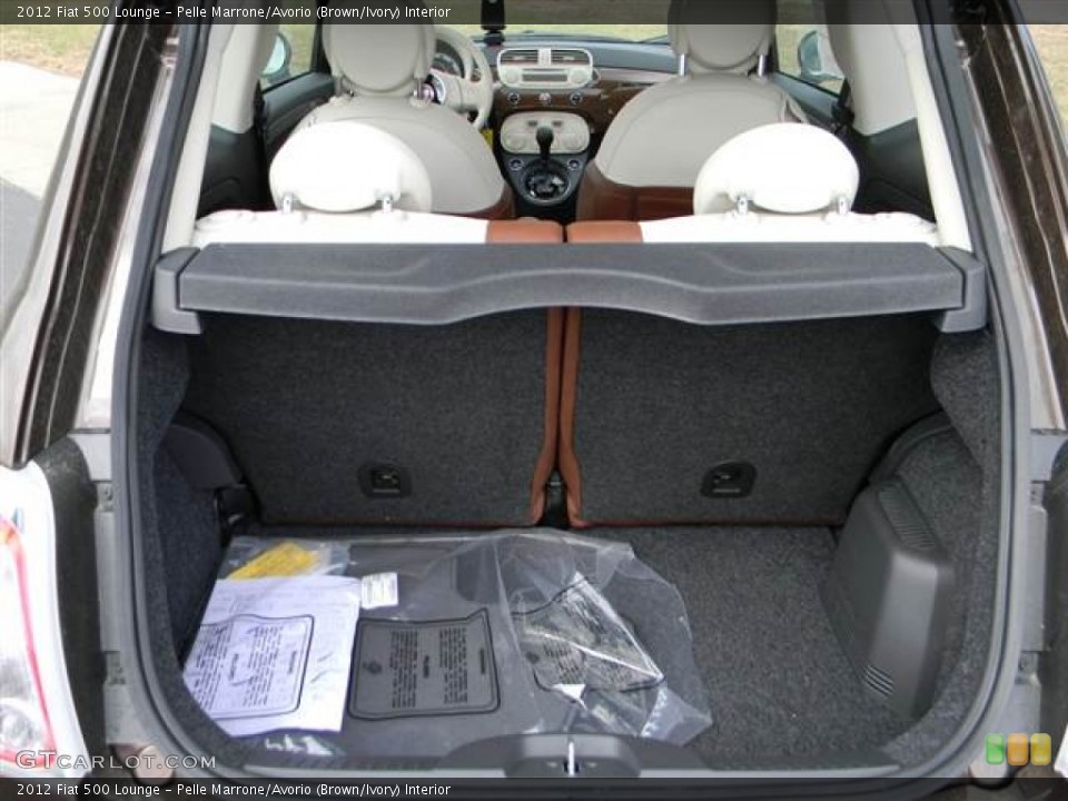 Pelle Marrone/Avorio (Brown/Ivory) Interior Trunk for the 2012 Fiat 500 Lounge #64363252