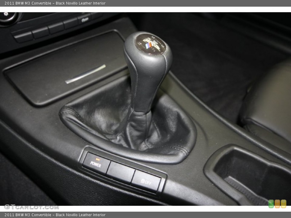 Black Novillo Leather Interior Transmission for the 2011 BMW M3 Convertible #64365522