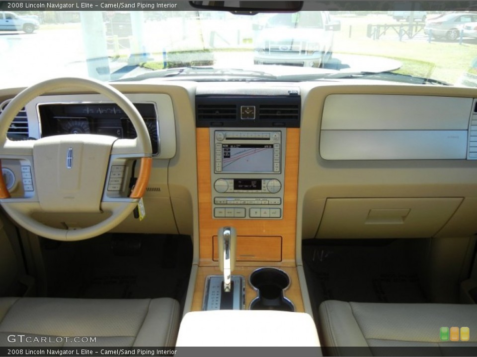 Camel/Sand Piping Interior Dashboard for the 2008 Lincoln Navigator L Elite #64366482