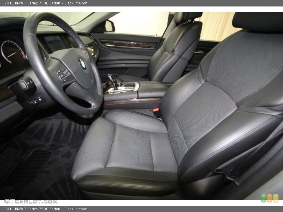 Black Interior Photo for the 2011 BMW 7 Series 750Li Sedan #64372070