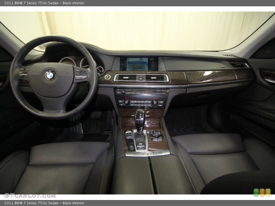 Black Interior Dashboard for the 2011 BMW 7 Series 750Li Sedan #64372079