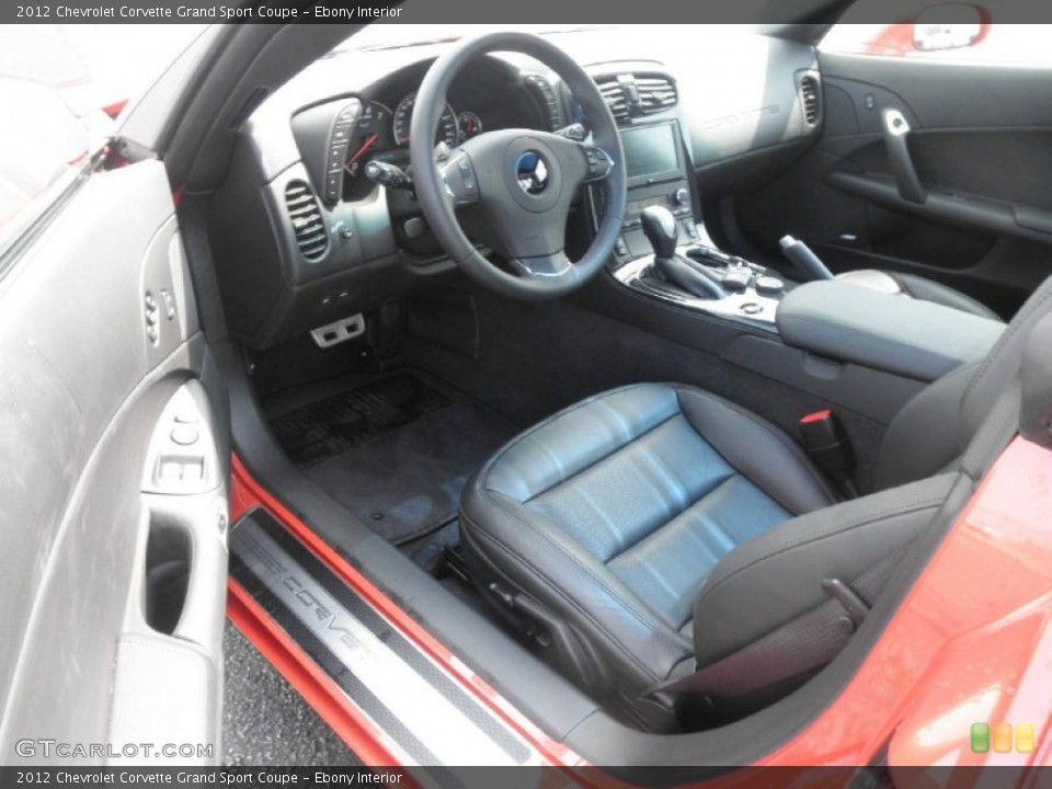 Ebony Interior Photo for the 2012 Chevrolet Corvette Grand Sport Coupe #64373817