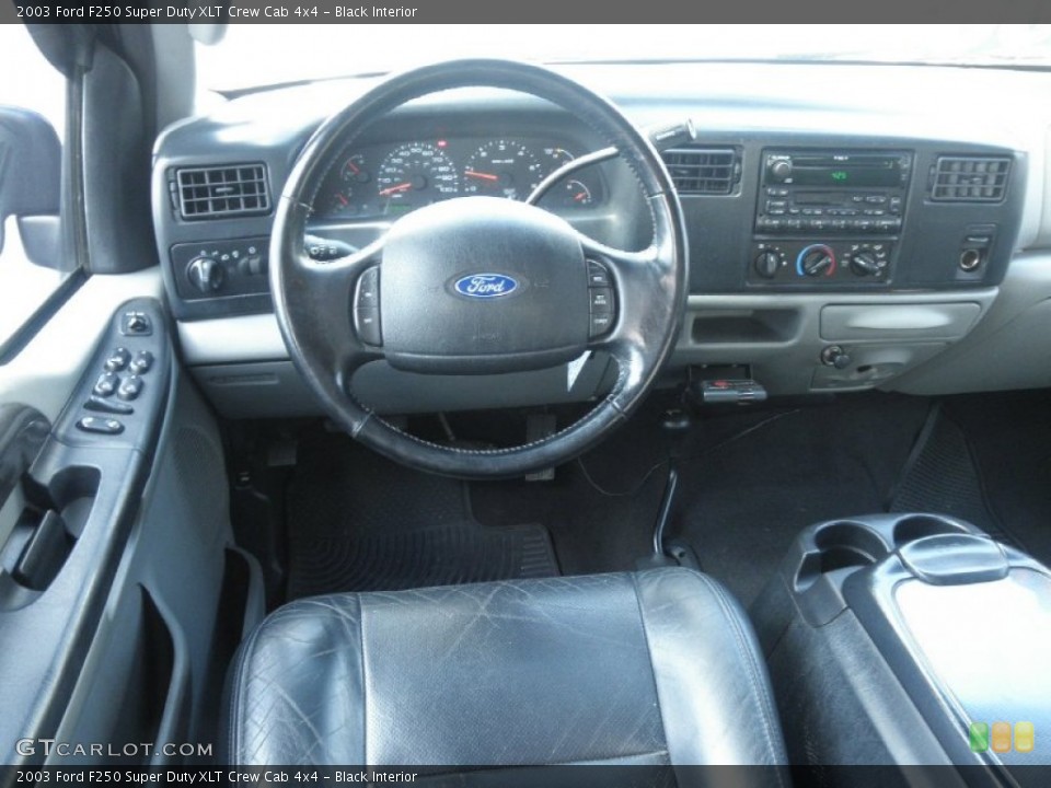 Black Interior Dashboard for the 2003 Ford F250 Super Duty XLT Crew Cab 4x4 #64373970