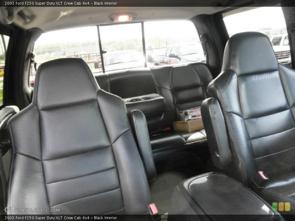 Black Interior Photo for the 2003 Ford F250 Super Duty XLT Crew Cab 4x4 #64374000