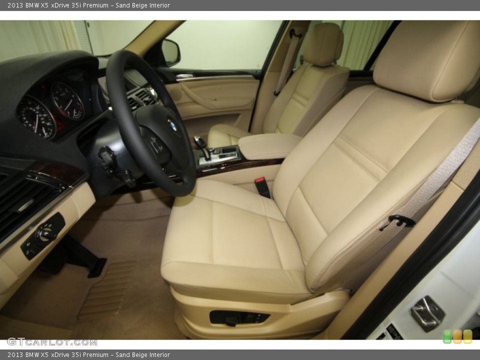Sand Beige Interior Photo for the 2013 BMW X5 xDrive 35i Premium #64377660