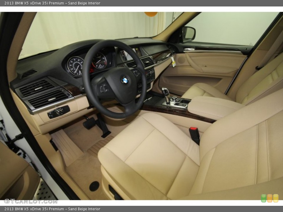 Sand Beige Interior Photo for the 2013 BMW X5 xDrive 35i Premium #64377798