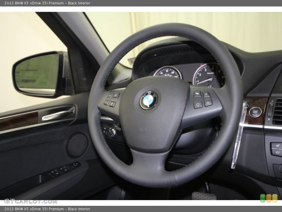 Black Interior Steering Wheel for the 2013 BMW X5 xDrive 35i Premium #64378365