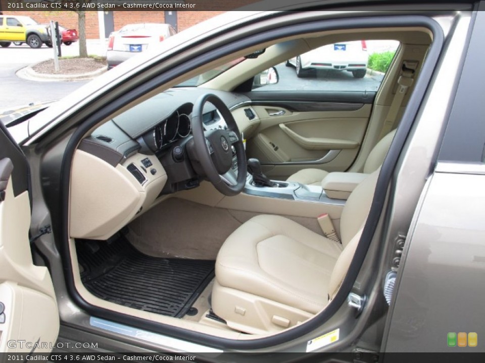 Cashmere/Cocoa Interior Photo for the 2011 Cadillac CTS 4 3.6 AWD Sedan #64382829