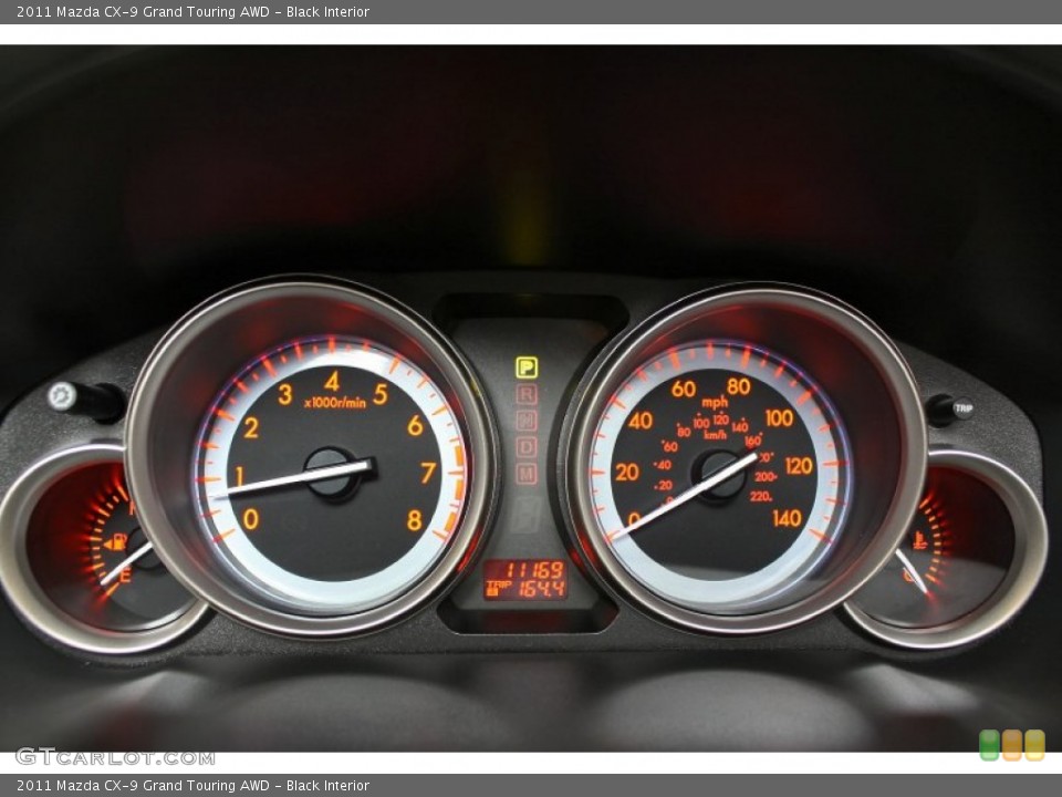 Black Interior Gauges for the 2011 Mazda CX-9 Grand Touring AWD #64383363