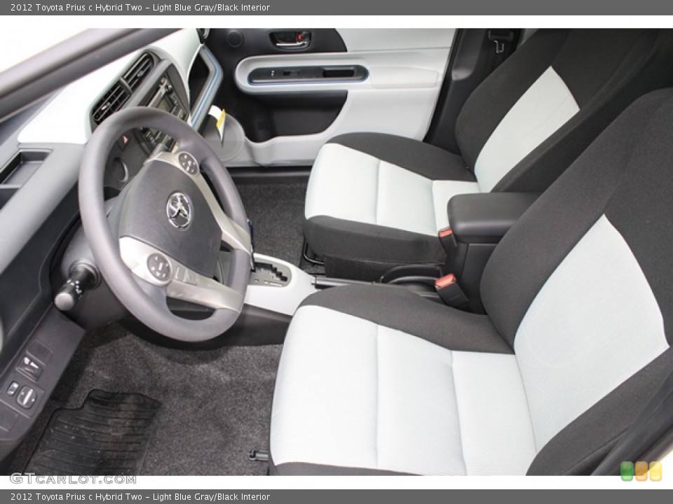 Light Blue Gray/Black Interior Photo for the 2012 Toyota Prius c Hybrid Two #64387638