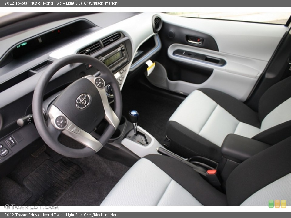 Light Blue Gray/Black Interior Photo for the 2012 Toyota Prius c Hybrid Two #64387647