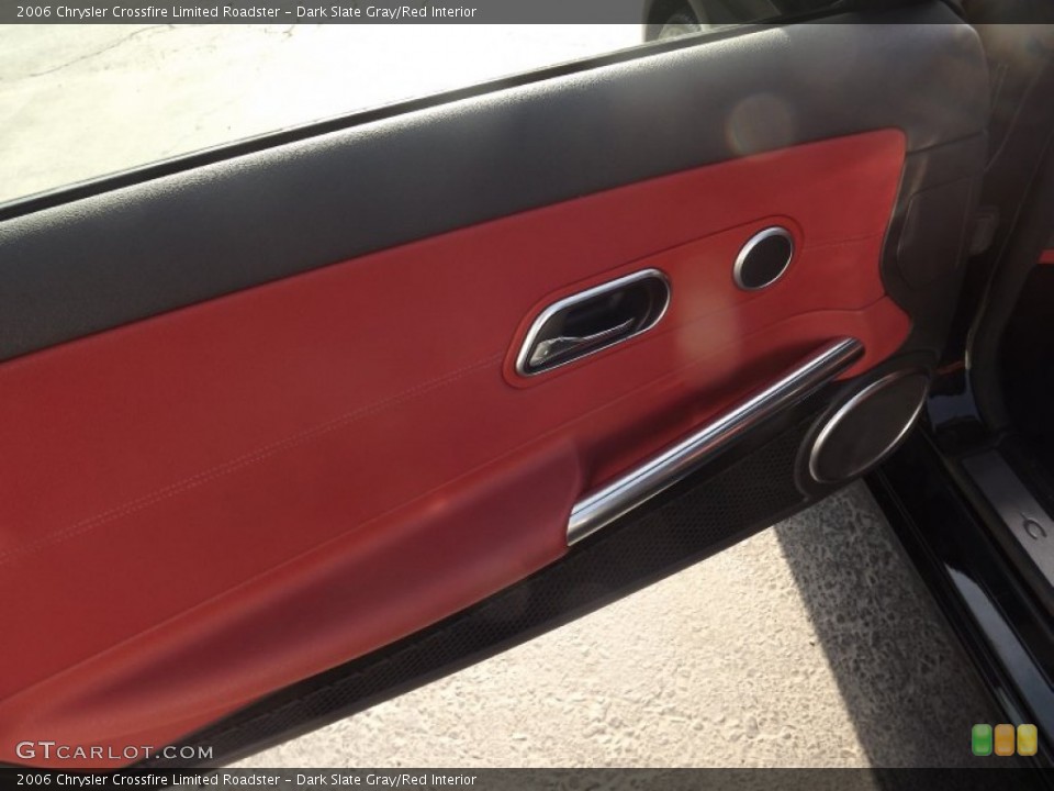 Dark Slate Gray/Red Interior Door Panel for the 2006 Chrysler Crossfire Limited Roadster #64389110