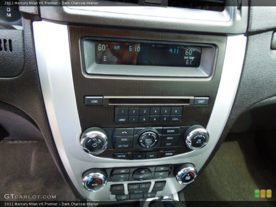 Dark Charcoal Interior Controls for the 2011 Mercury Milan V6 Premier #64399967