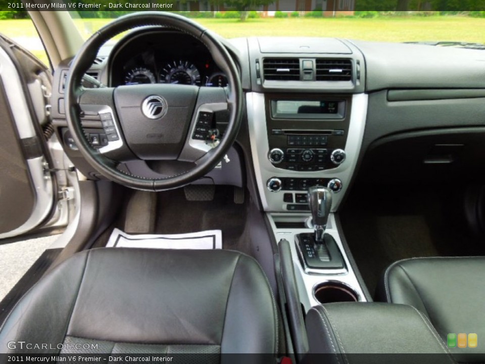 Dark Charcoal Interior Dashboard for the 2011 Mercury Milan V6 Premier #64399991
