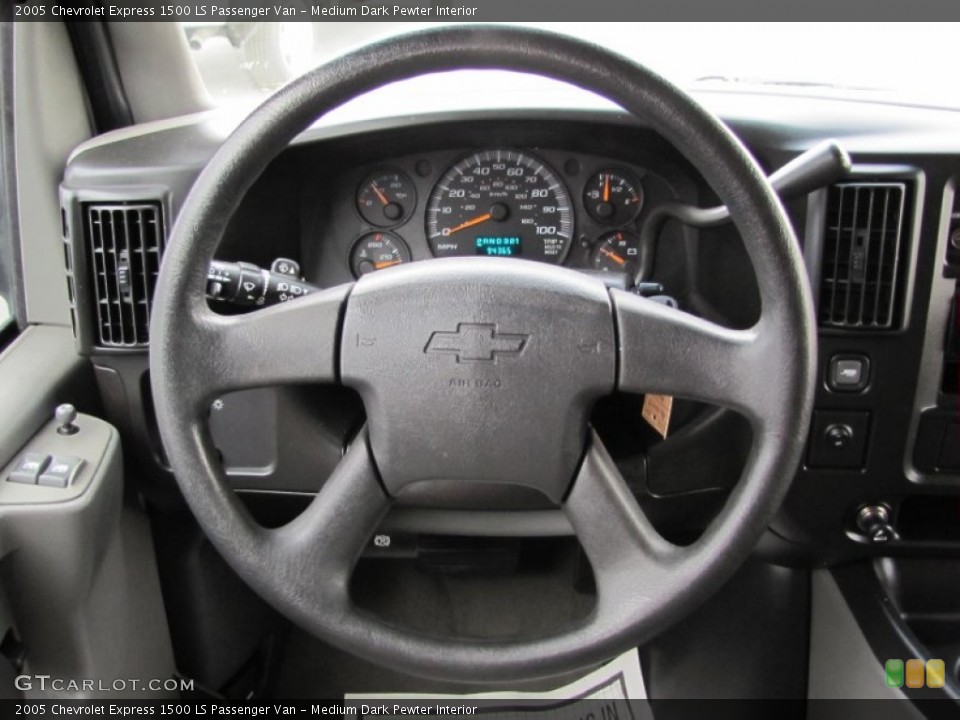 Medium Dark Pewter Interior Steering Wheel for the 2005 Chevrolet Express 1500 LS Passenger Van #64405490