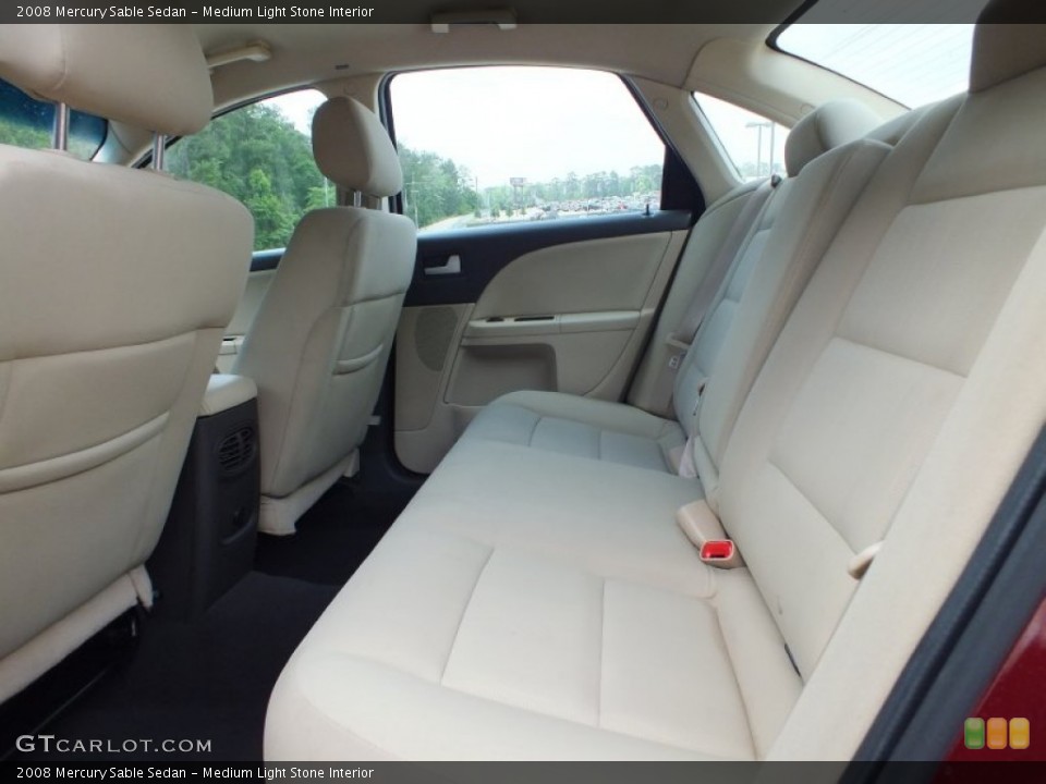Medium Light Stone Interior Rear Seat for the 2008 Mercury Sable Sedan #64407109