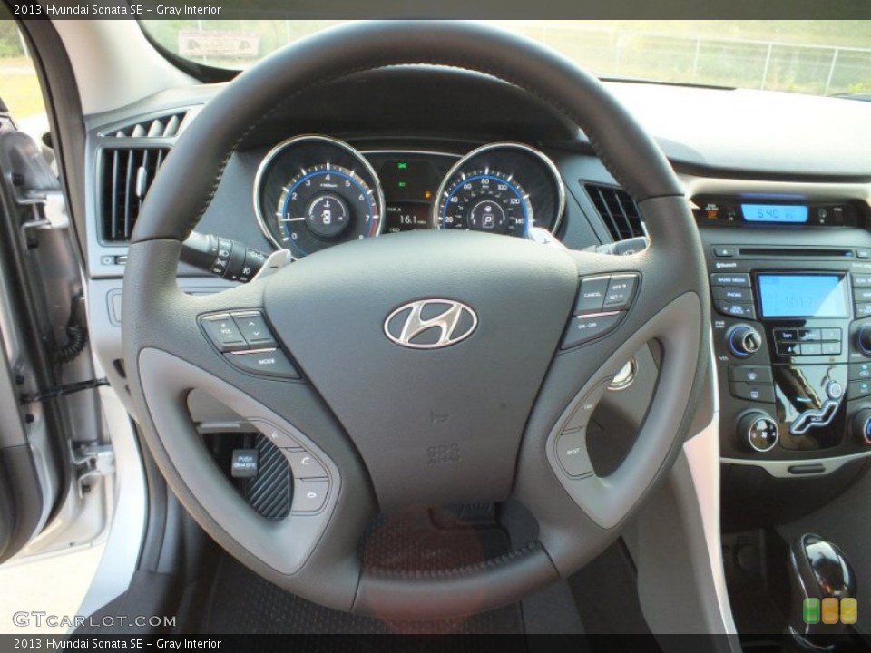 Gray Interior Steering Wheel for the 2013 Hyundai Sonata SE #64408909