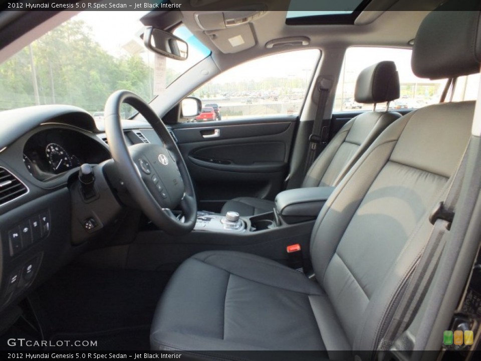 Jet Black Interior Photo for the 2012 Hyundai Genesis 5.0 R Spec Sedan #64408981