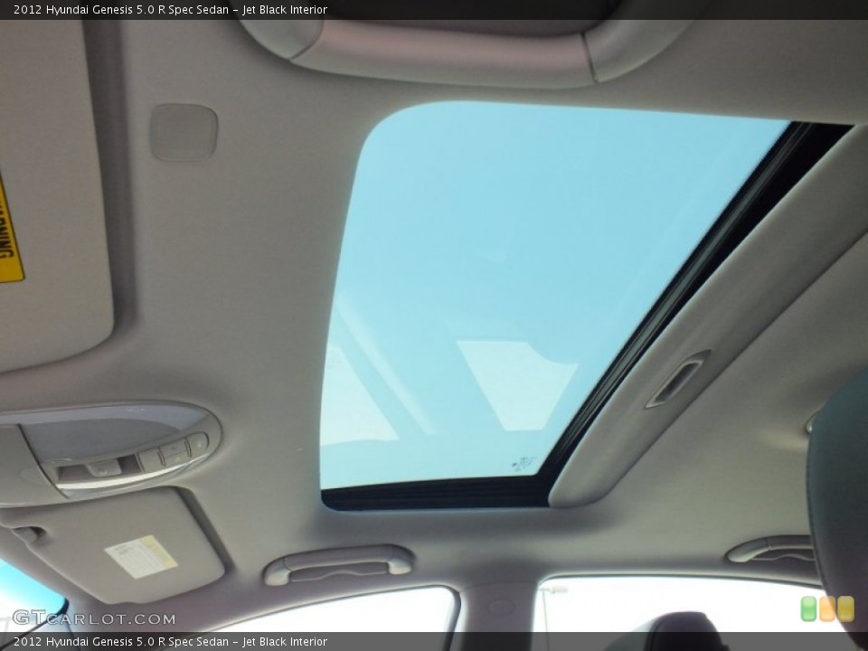 Jet Black Interior Sunroof for the 2012 Hyundai Genesis 5.0 R Spec Sedan #64409116