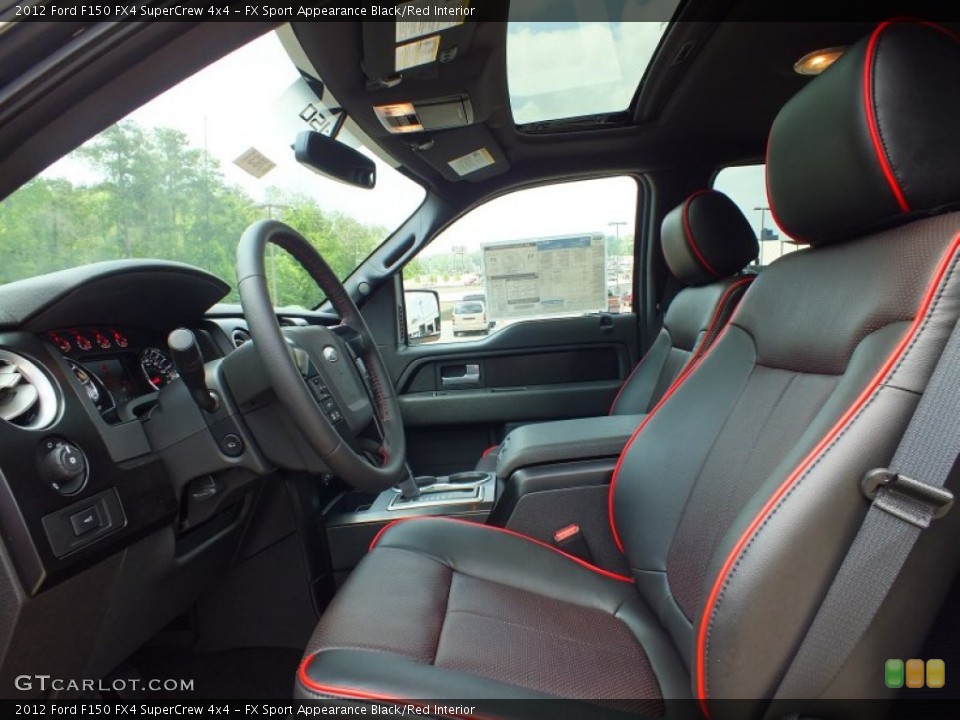 FX Sport Appearance Black/Red Interior Photo for the 2012 Ford F150 FX4 SuperCrew 4x4 #64409152