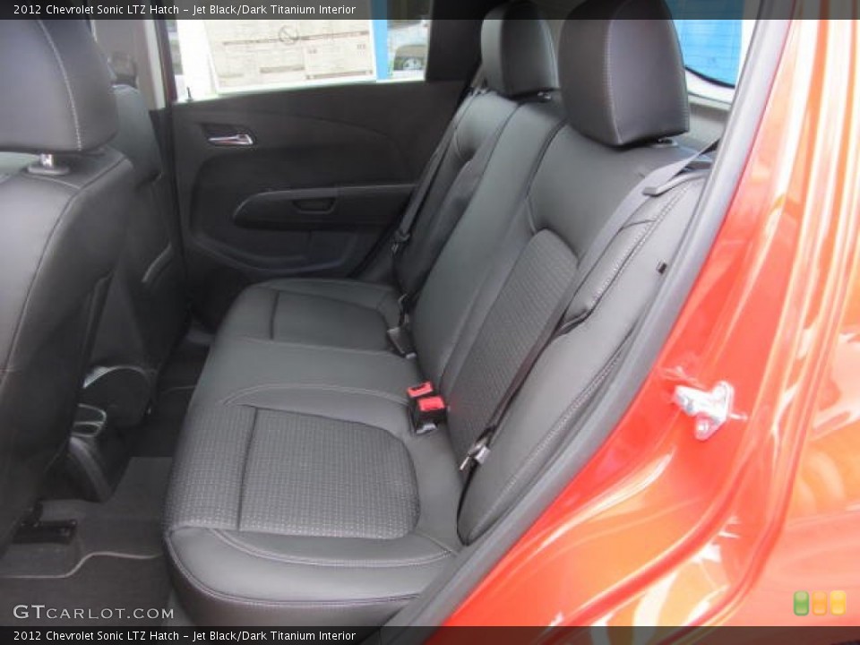 Jet Black/Dark Titanium Interior Rear Seat for the 2012 Chevrolet Sonic LTZ Hatch #64414388