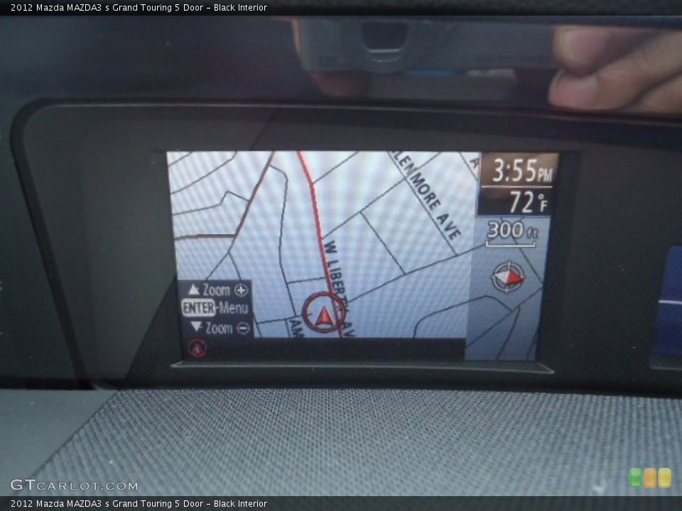 Black Interior Navigation for the 2012 Mazda MAZDA3 s Grand Touring 5 Door #64416068