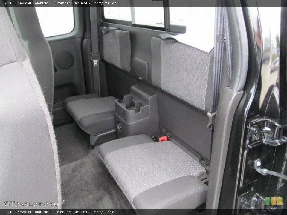 Ebony Interior Rear Seat for the 2011 Chevrolet Colorado LT Extended Cab 4x4 #64416336
