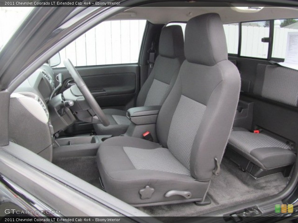 Ebony Interior Front Seat for the 2011 Chevrolet Colorado LT Extended Cab 4x4 #64416341