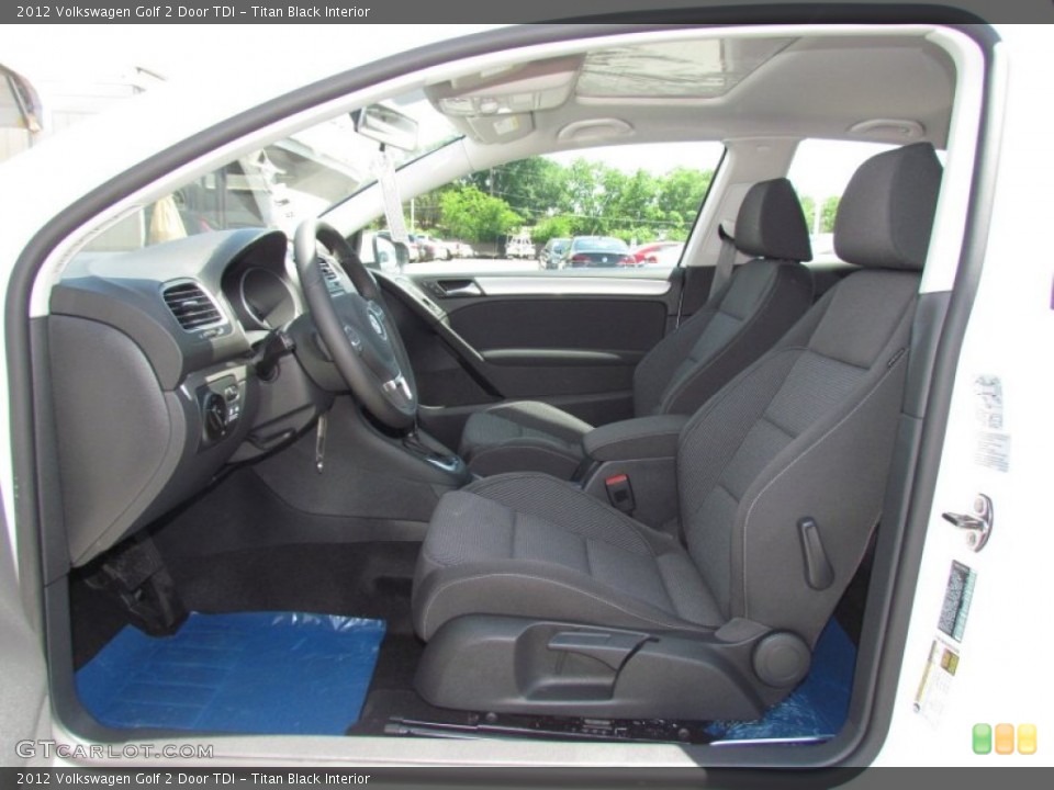 Titan Black Interior Photo for the 2012 Volkswagen Golf 2 Door TDI #64425356