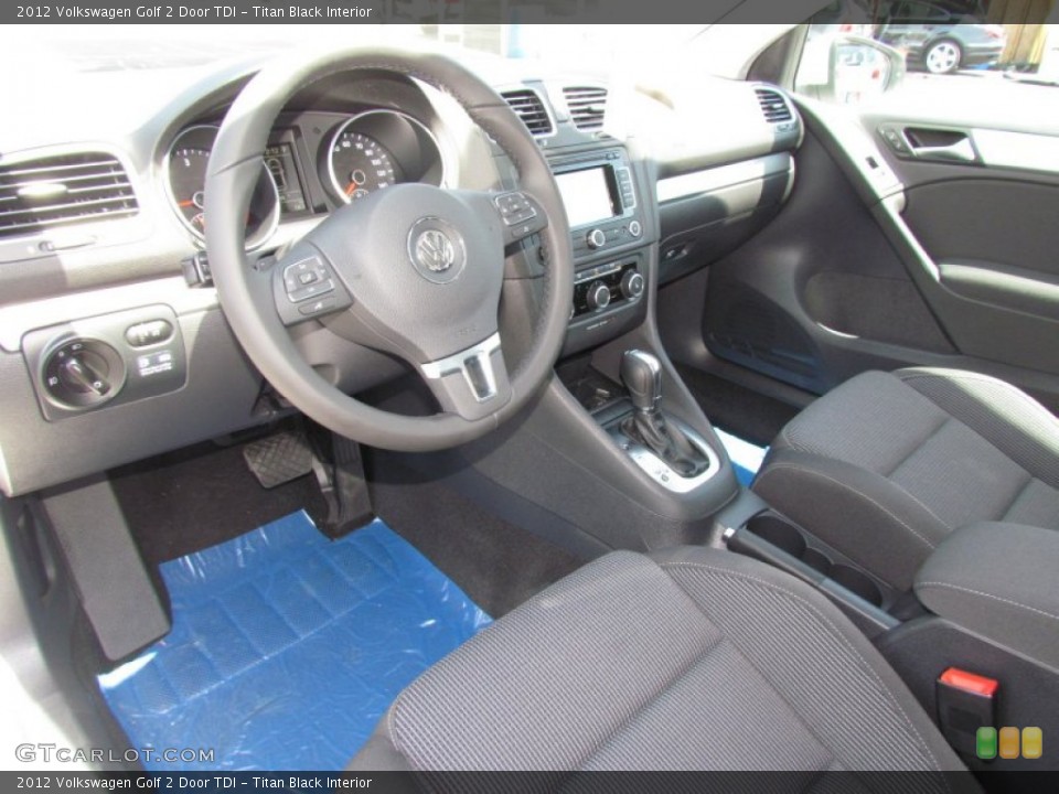Titan Black Interior Photo for the 2012 Volkswagen Golf 2 Door TDI #64425368