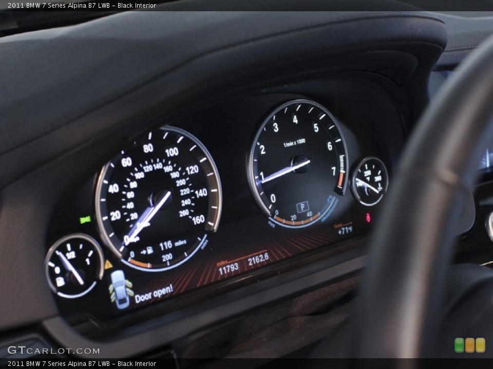 Black Interior Gauges for the 2011 BMW 7 Series Alpina B7 LWB #64426040