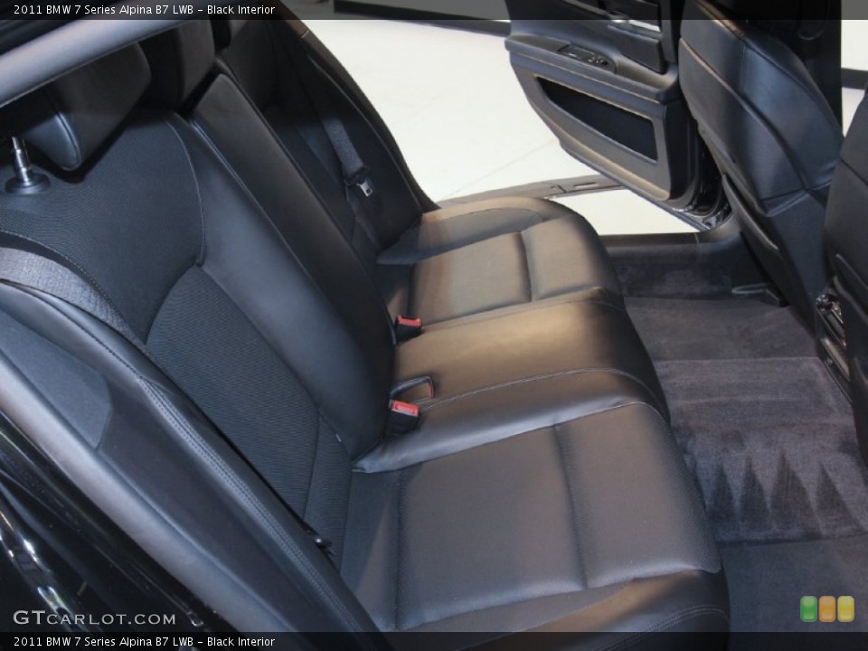 Black Interior Rear Seat for the 2011 BMW 7 Series Alpina B7 LWB #64426315