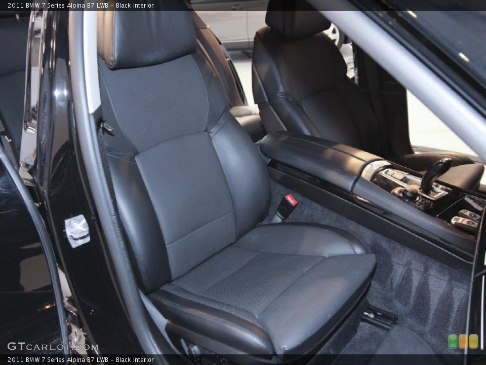 Black Interior Front Seat for the 2011 BMW 7 Series Alpina B7 LWB #64426336
