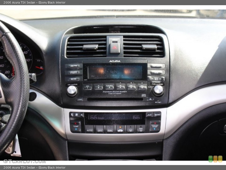 Ebony Black Interior Controls for the 2006 Acura TSX Sedan #64429990