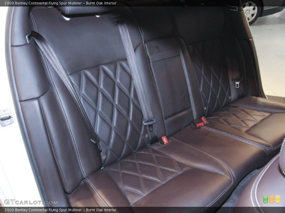 Burnt Oak Interior Rear Seat for the 2009 Bentley Continental Flying Spur Mulliner #64430495