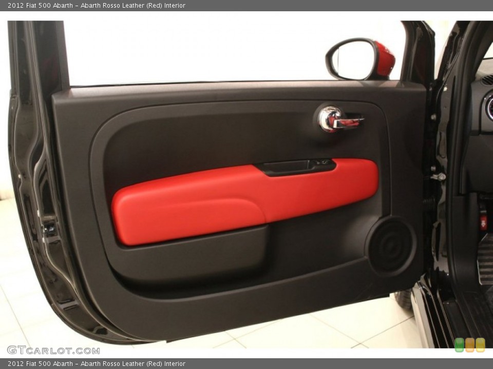 Abarth Rosso Leather (Red) Interior Door Panel for the 2012 Fiat 500 Abarth #64431230