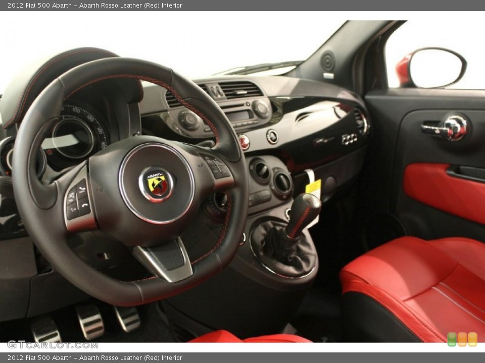 Abarth Rosso Leather (Red) Interior Dashboard for the 2012 Fiat 500 Abarth #64431272