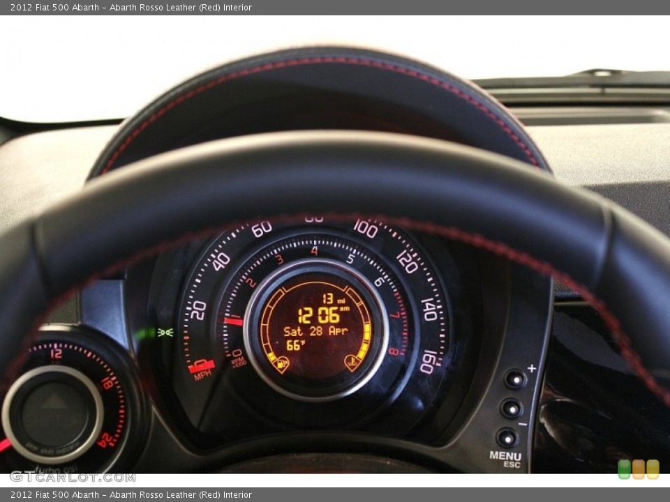 Abarth Rosso Leather (Red) Interior Gauges for the 2012 Fiat 500 Abarth #64431284